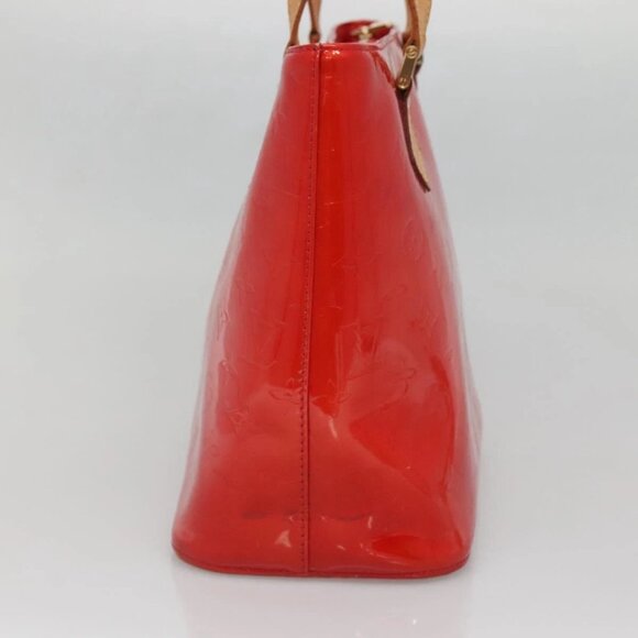LOUIS VUITTON Monogram Vernis Houston Hand Bag Red M91092 LV Auth ep10400 - Picture 5 of 13